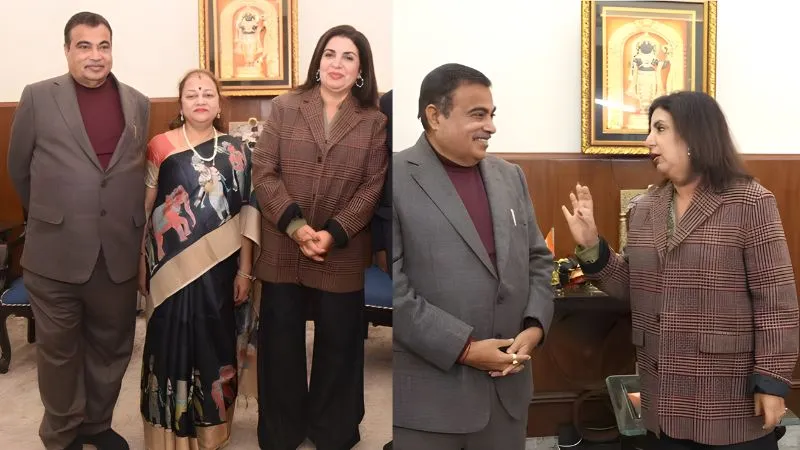 नितिन गडकरी के घर पहुंची फराह खान, मंत्री जी का वेट लॉस रूटीन जान रह गईं हैरान, सोनिया गांधी पर भी हुई चर्चा