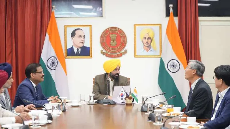 सरकार ने स्मॉल एग्री मशीनरी सेक्टर में दक्षिण कोरिया को निवेश का न्यौता दिया है, ताकि खेती को और मुनाफे का पेशा बनाया जा सके- भगवंत सिंह मान