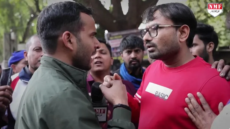 UGC Act को लेकर सवाल, भीम आर्मी वालों ने भगवान राम और मंदिर पर काटा बवाल, हुआ सवाल तो करने लगे पत्रकार के साथ गुंडई!