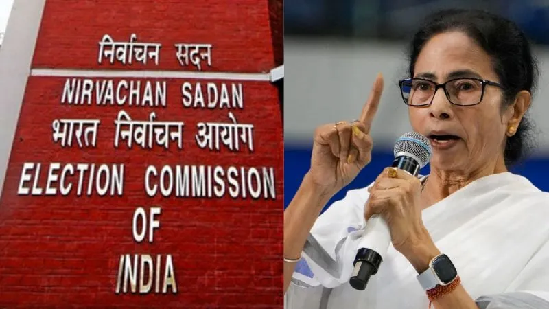 पश्चिम बंगाल में चुनाव से पहले ममता सरकार को झटका, चुनाव आयोग ने 7 अधिकारियों पर लिया एक्शन, किया सस्पेंड!