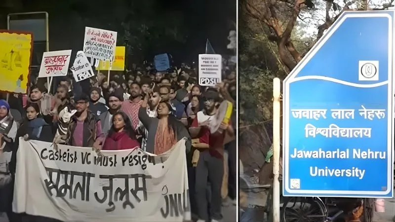 JNU में आधी रात भारी बवाल... लेफ्ट और राइट विंग के छात्रों के बीच भयंकर भिड़ंत, कई घायल