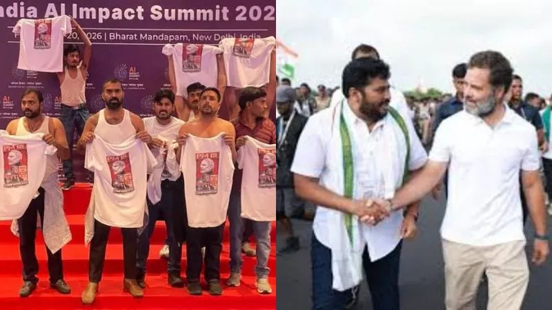 कौन है AI समिट में प्रदर्शन करने वाला नरसिम्हा यादव? राहुल गांधी के साथ फोटो वायरल होते ही BJP ने घेरा