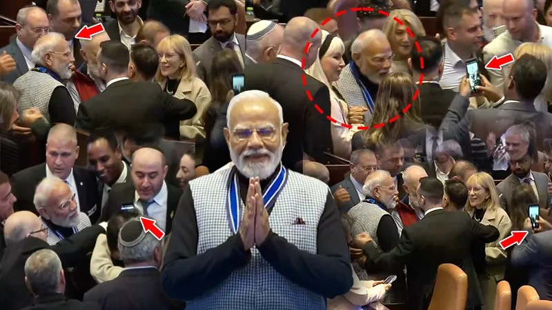 इजरायल में दिखा PM मोदी का भौकाल, PM संग सेल्फी के लिए लग गई इजरायली सांसदों में होड़!