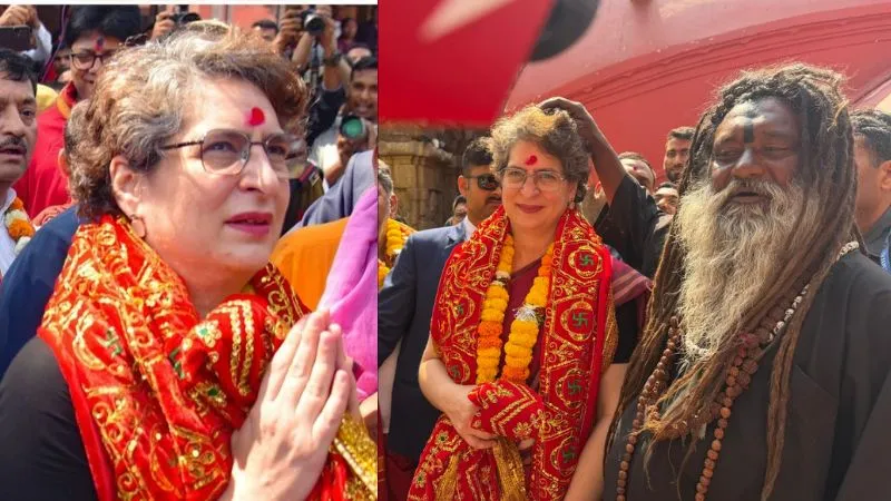 ‘प्रधानमंत्री बनेंगी…’ प्रियंका गांधी को असम में साधु से मिला आशीर्वाद, मुस्कुराकर जो रिएक्शन दिया Viral हो गया