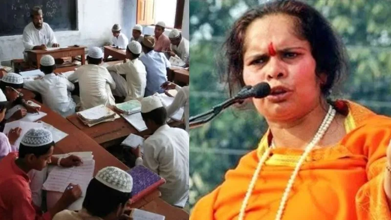 VHP नेता साध्वी प्राची की मांग- यूपी में भी बंद हों अवैध मदरसे, वीर सावरकर को मिले भारत रत्न