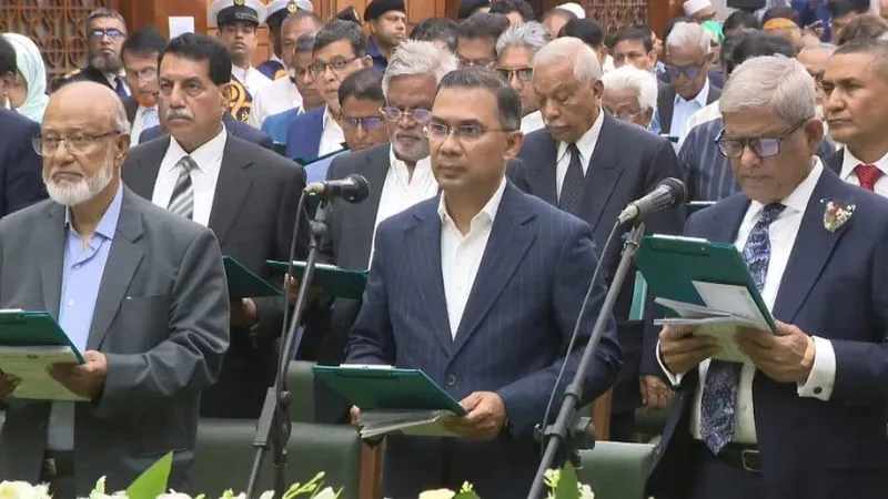 बांग्लादेश में नई सरकार का उदय, तारिक रहमान ने ली पीएम पद की शपथ, 25 मंत्रियों और 24 राज्य मंत्रियों को नई कैबिनेट में मिली जगह