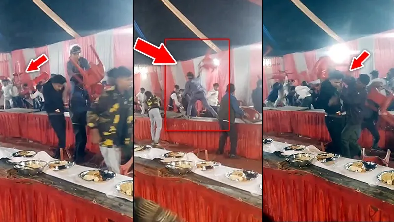 शादी में मची ऐसी मारपीट कि दावत बनी जंग का मैदान, कुर्सी फाइट का VIDEO VIRAL