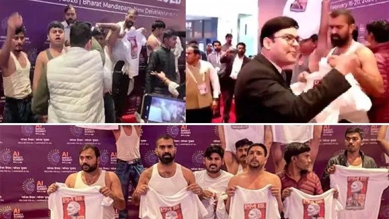 AI समिट में यूथ कांग्रेस के कार्यकर्ताओं की हो गई पिटाई, खूब बरसाए लात-जूते, धक्के मारकर खदेड़ा, VIDEO वायरल