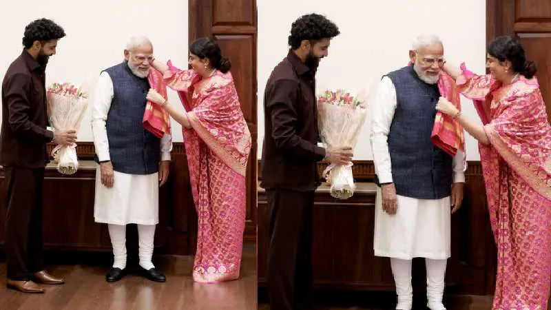 पीएम मोदी से मिले रवींद्र जडेजा और रिवाबा, सोशल मीडिया पर साझा किया गर्व का पल