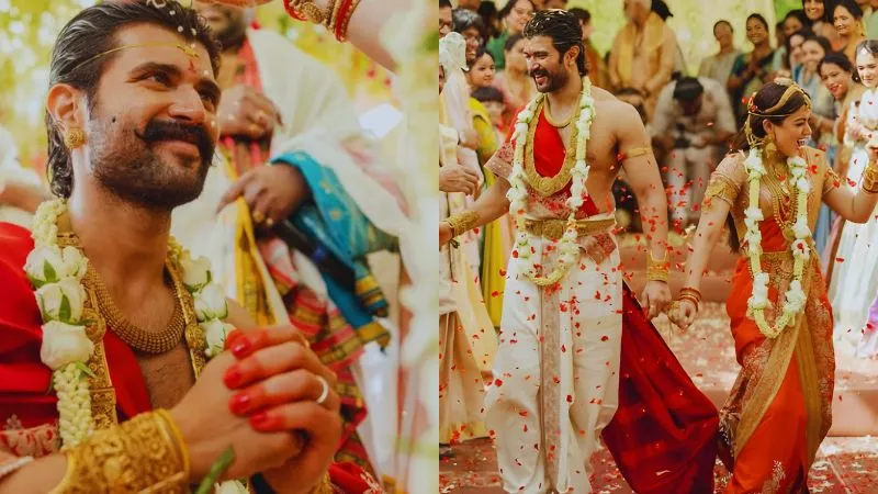 दक्षिण भारतीय सभ्यता का प्रतीक बना विजय देवरकोंडा का शाही आउटफिट, जानें क्या-क्या था लुक में खास