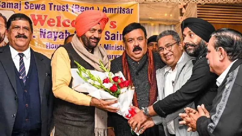 मुख्यमंत्री नायब सिंह सैनी ने पंजाब में भगवंत मान सरकार पर साधा निशाना, 2027 में भाजपा सरकार का किया दावा