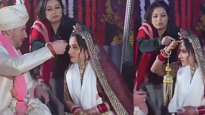 मंडप में जब विदेशी दूल्हा हुआ कन्फ्यूज, दुल्हन ने सिखाया सिंदूर भरने का तरीका; वायरल वीडियो ने जीता लोगों का दिल