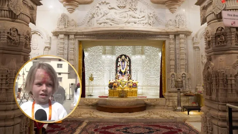 जर्मनी से आया नन्हा श्रद्धालु राम मंदिर की भव्यता का हुआ मुरीद, भारत पर जो कहा… दिल जीत लेगा Video