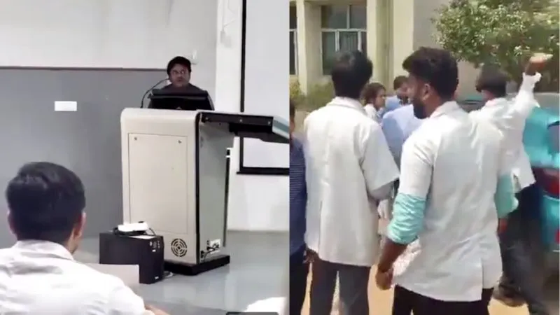 कर्नाटक में 55 साल के प्रोफेसर ने 19 साल की छात्रा को क्लास में कर दिया प्रपोज, बाहर निकलते ही हो गया इलाज, VIDEO