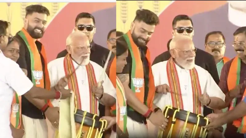 केरल चुनाव: पांरपरिक मुंडू, ढोलक पर आजमाया हाथ और मंदिर का जिक्र, मिशन केरल में PM मोदी के अंदाज ने दिया बड़ा मैसेज