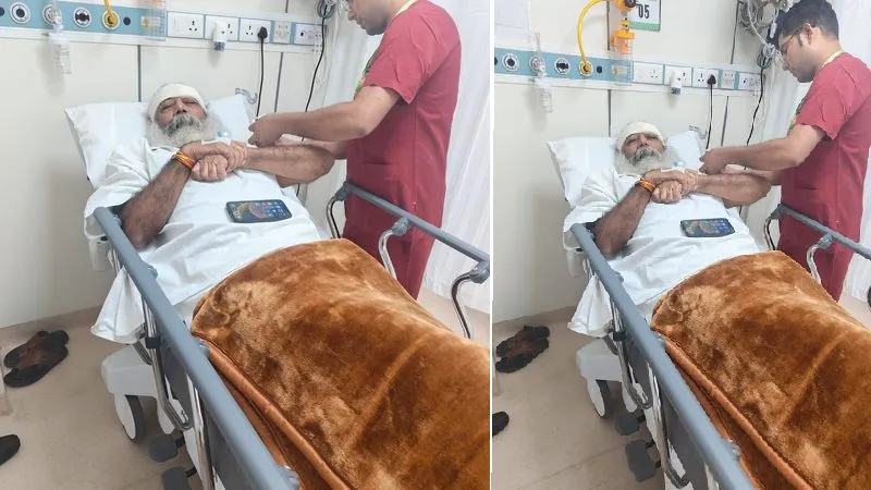 आचार्य प्रमोद कृष्णम फिसलकर घायल, सिर में गंभीर चोट के बाद सफल सर्जरी,अब खतरे से बाहर