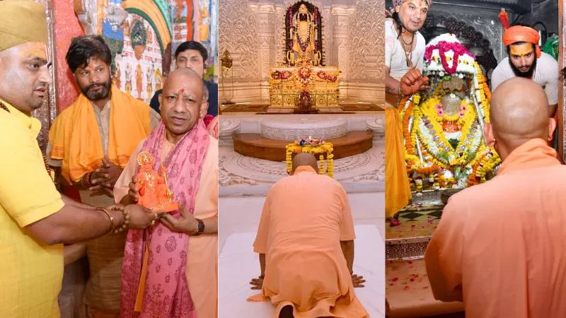 CM योगी ने हनुमानगढ़ी में किया दर्शन-पूजन, रामलला के चरणों में झुकाया शीश, संतों से भी की मुलाकात