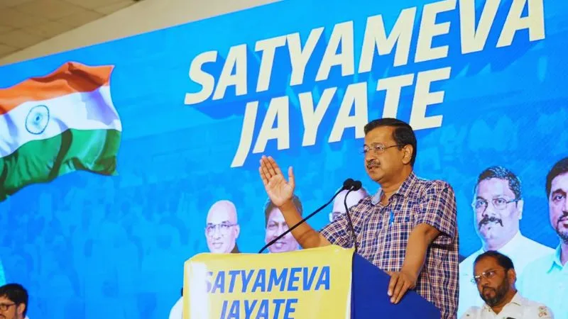 गोवा के हज़ारों कार्यकर्ताओं संग केजरीवाल ने देखी डाक्यूमेंट्री, AAP नेताओं को फर्जी केसों में जेल भेजने पर बनी फिल्म