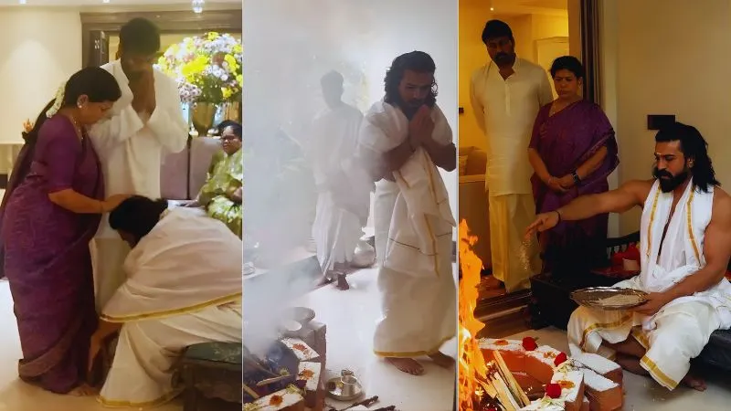 धोती, चंदन, हवन, पूजन...साउथ सुपरस्टार राम चरण के संस्कारों ने जीता फैंस का दिल...बॉलीवुड को दे डाली सीखने की सलाह