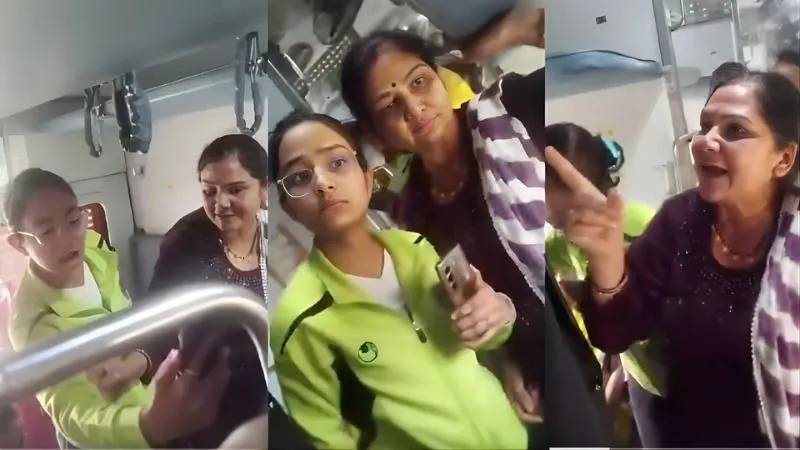 ट्रेन में मां-बेटी ने मिडिल बर्थ पर कब्जा कर मचाया बवाल, सोशल मीडिया पर वायरल हुआ हाई वोल्टेज हंगामे का वीडियो