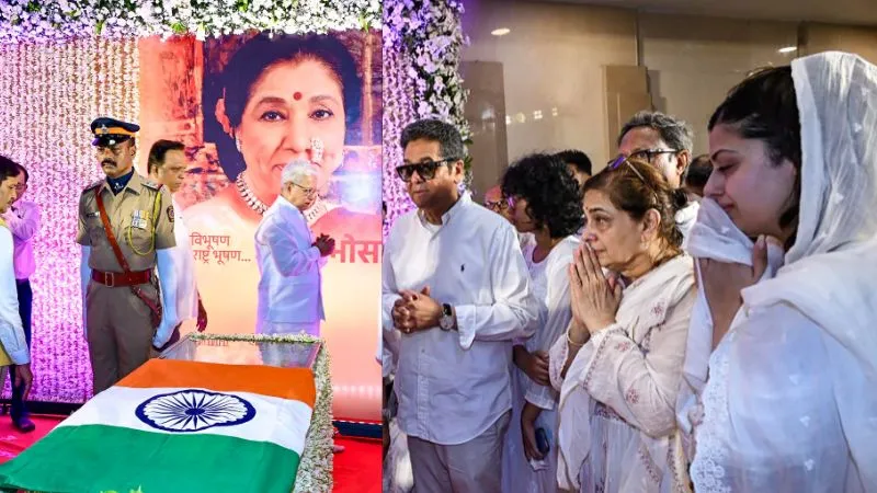 नहीं थमें पोती जनाई भोसले के आंसू, बेटे ने दी मुखाग्नि, पंचतत्व में विलीन हुईं आशा ताई, नम आंखों से विदाई