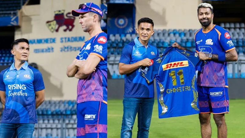 IPL 2026: सुनील छेत्री की एमआई कैंप में एंट्री, हार्दिक पांड्या ने भेंट की जर्सी, खराब फॉर्म से जूझ रही मुंबई की नजर पंजाब पर