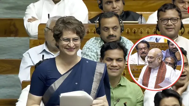 ‘गृहमंत्री जी…चाणक्य’ लोकसभा में प्रियंका गांधी ने ली चुटकी तो ठहाके लगाने लगे शाह, संसद में बहस का दिलचस्प मोमेंट Viral