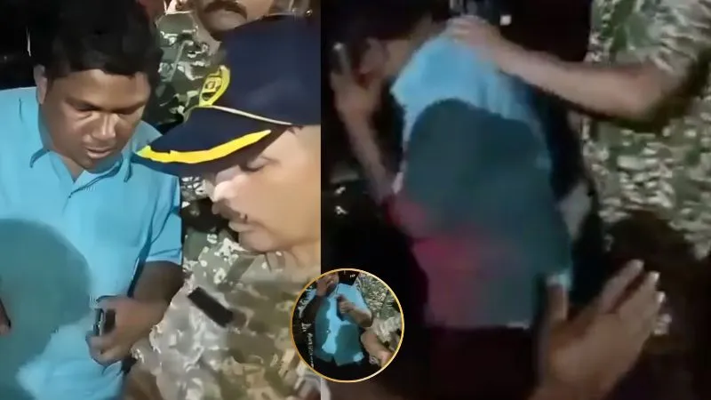 बंगाल में BJP के चुनाव प्रचार में डाली बाधा, CRP के अधिकारी ने पहले उल्टे हाथ जड़ा जोरदर थप्पड़, फिर उठा ले गए!