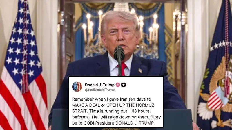 डोनाल्ड ट्रंप का ईरान को अल्टीमेटम, 48 घंटे में होर्मुज खोलो, वरना तबाही तय