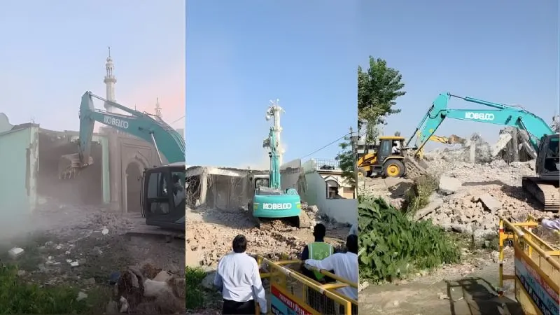 उत्तराखंड में अवैध मजारों और मदरसों पर चला धामी सरकार का बुलडोजर, उधम सिंह नगर में सरकारी जमीन पर था सालों से कब्जा