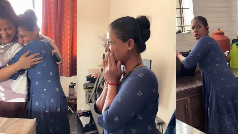 मालकिन का सरप्राइज गिफ्ट देख छलक पड़ी नौकरानी की खुशी, लोग बोले- ऐसा दिल सबका हो; Video Viral
