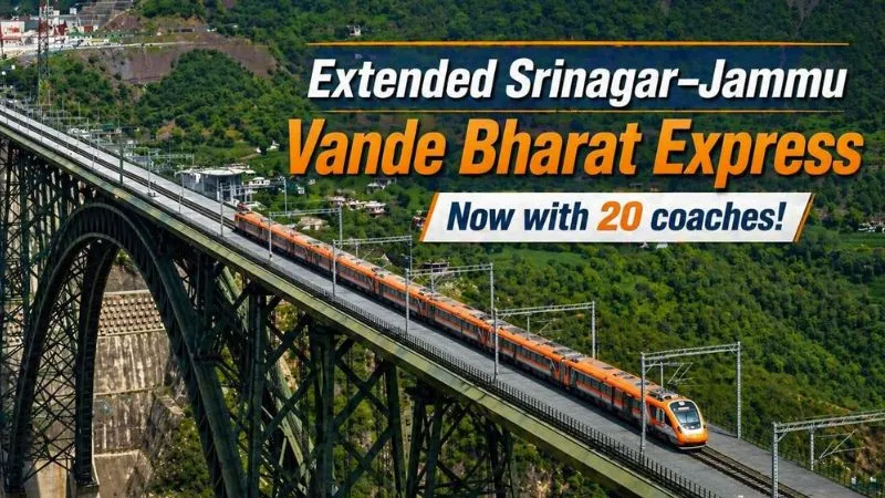 कश्मीर कनेक्टिविटी को बड़ी सौगात, अश्विनी वैष्णव ने जम्मू से श्रीनगर के लिए पहली वंदे भारत ट्रेन को दिखाई हरी झंडी