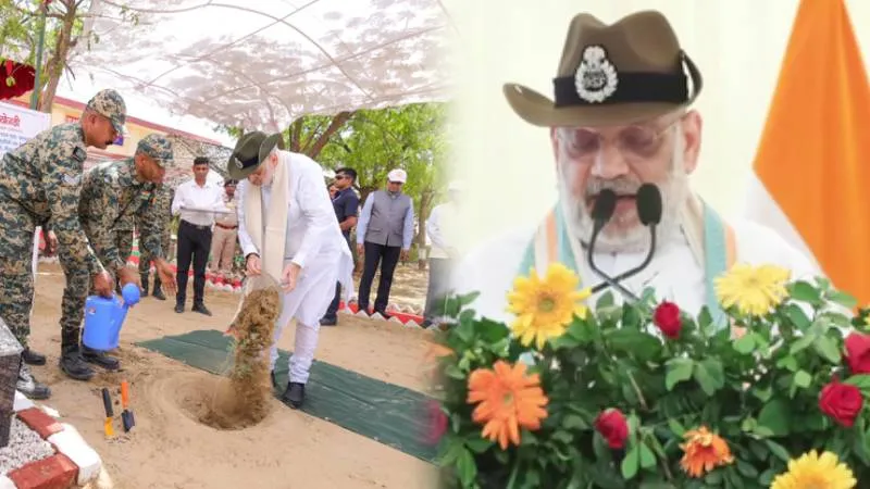 गृह मंत्री अमित शाह पहुंचे बीकानेर बॉर्डर, BSF जवानों का बढ़ाया हौसला