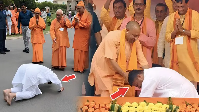 सत्ता से पहले और सत्ता के बाद संतों के कदमों में नतमस्तक हुए सुवेंदु अधिकारी