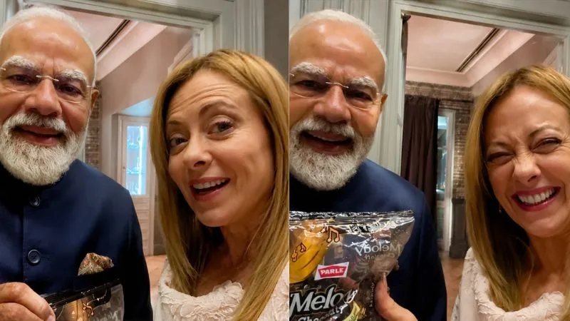 प्रधानमंत्री मोदी ने इटली की PM को गिफ्ट किया 'मेलोडी’ की टॉफी का पैकेट , खिलखिला पड़ीं जॉर्जिया मेलोनी, Viral हुआ Video