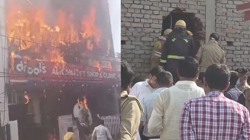 लखनऊ कोचिंग सेंटर अग्निकांड: 14 लोगों की मौत, CM योगी ने रद्द किए सभी कार्यक्रम, आग से बचने के लिए कूद गए छात्र
