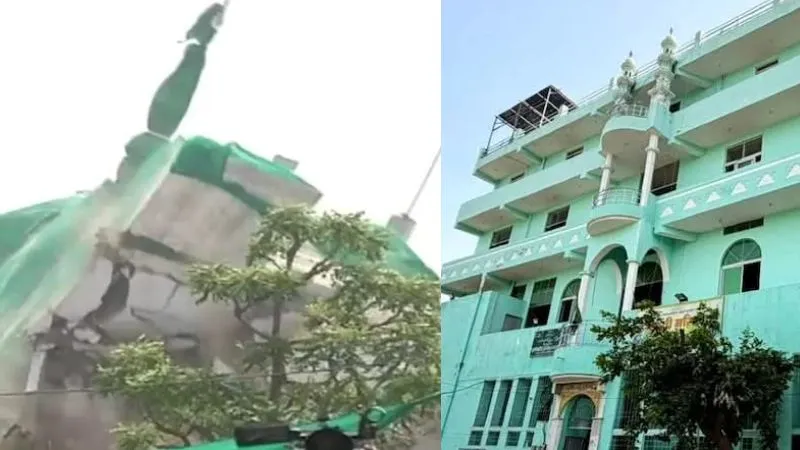 जयपुर में अतिक्रमण के खिलाफ दहाड़ा बुलडोजर, 45 साल पुरानी नूरानी मस्जिद जमींदोज, 3000 हजार पुलिस जवान तैनात