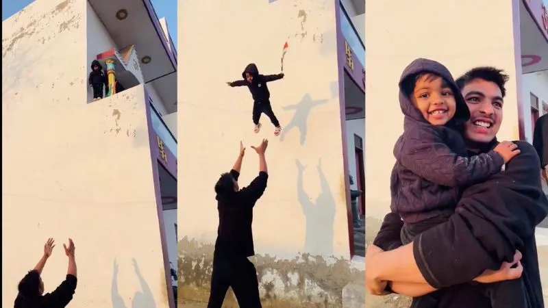 वायरल होने की चाह में पार की हद? बच्चे से कराया ऐसा स्टंट, लोग बोले- ये पागलपन है
