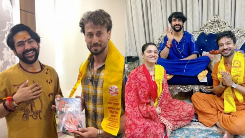 टाइगर श्रॉफ के बाद बागेश्वर बाबा के दरबार में पहुंचीं अंकिता लोखंडे, पति विक्की जैन के साथ लिया आशीर्वाद