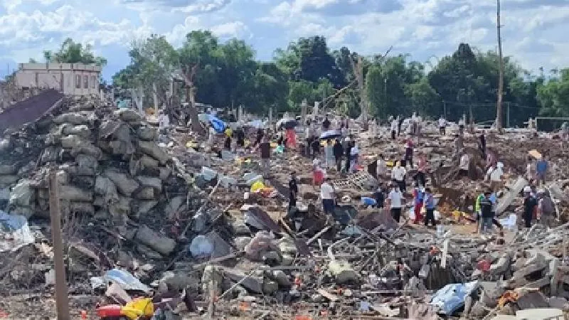 Myanmar Blast: नामखाम में भीषण विस्फोट, 45 से ज्यादा मौतें और 70 से अधिक घायल