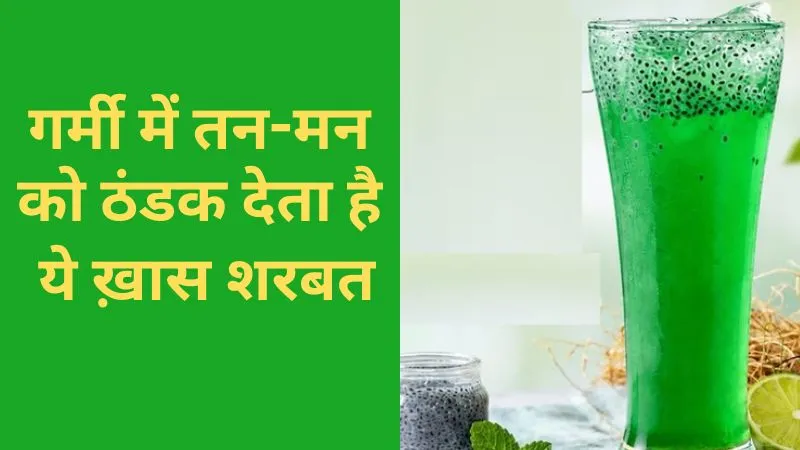 गर्मी में तन-मन को ठंडक देता है ये ख़ास शरबत, पूरे दिन बनी रहेगी एनर्जी और ताजगी