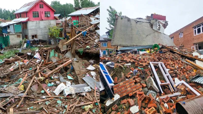 J&K में पुलिस जवान की मौत के बाद बड़ा एक्शन, मिट्टी में मिला 2 लश्कर आतंकियों का घर, 1000 सहूलतकार भी हिरासत में