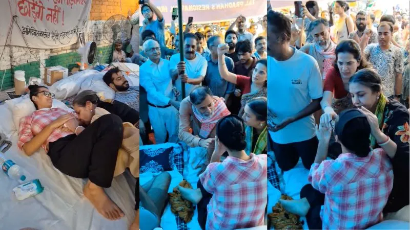 अंत की ओर CJP का प्रोटेस्ट...सोनम वांगचुक अस्पताल में, AISA वालों ने जंतर-मंतर पर खत्म की भूख हड़ताल