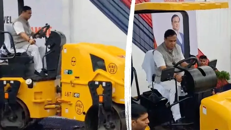असम में नशे के अवैध कारोबार पर चला बुलडोजर, 472 करोड़ की ड्रग्स और शराब नष्ट, CM सरमा ने खुद चलाया रोलर