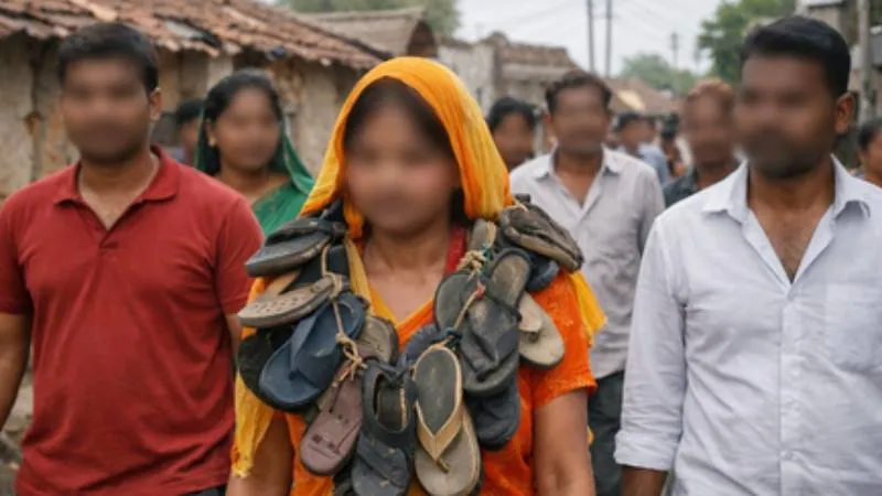 उज्जैन कांड: महिला के बाल काटे, जूतों की माला पहनाकर घुमाया गया, छह गिरफ्तार