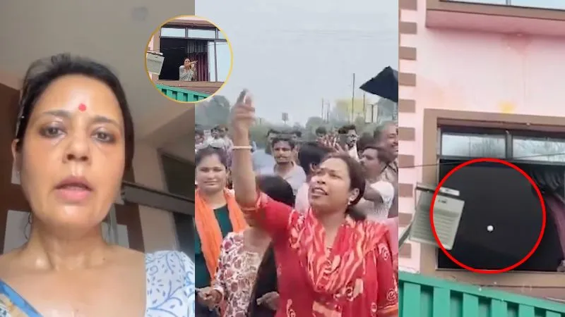 बंगाल में महुआ मोइत्रा पर अंडा-बैंगन से हमला, BJP कार्यकर्ताओं पर लगा आरोप, वायरल हो रहा वीडियो