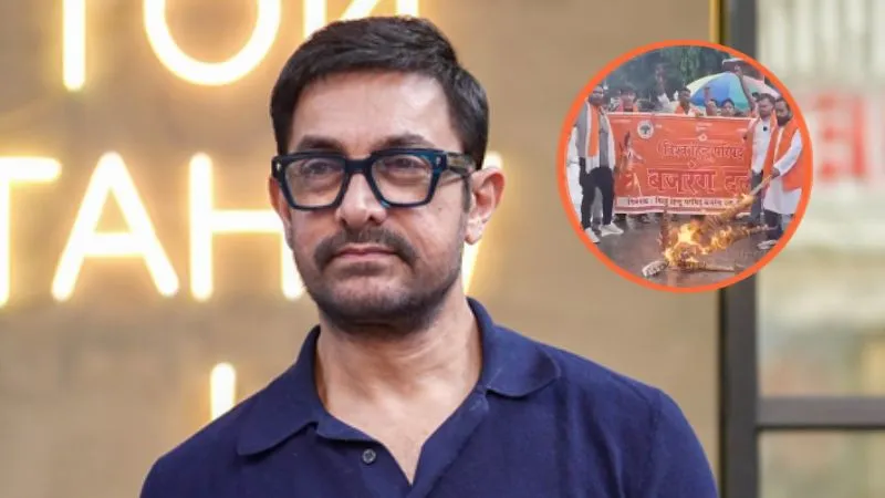 आमिर खान ने ऐसा क्या कर दिया, पुतला फूँककर बजरंग दल ने किया विरोध, बोले-हरकतें बंद नहीं कि तो सबक सिखाएंगे