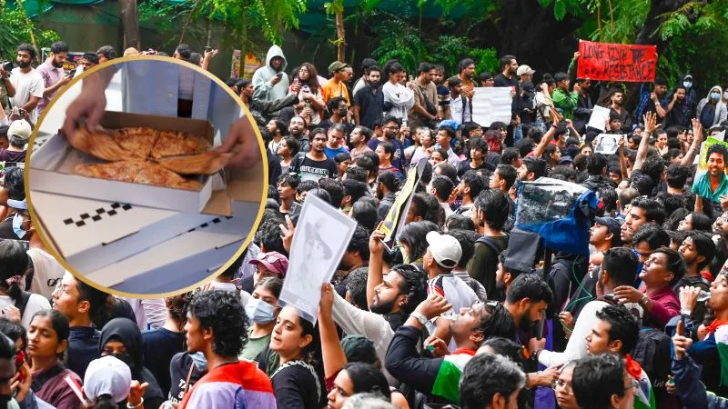 जंतर-मंतर प्रदर्शन के बीच डिलीवरी बॉय से धक्का-मुक्की, बाइक रोककर मिनटों में लूट लिए पिज्जा; Video वायरल