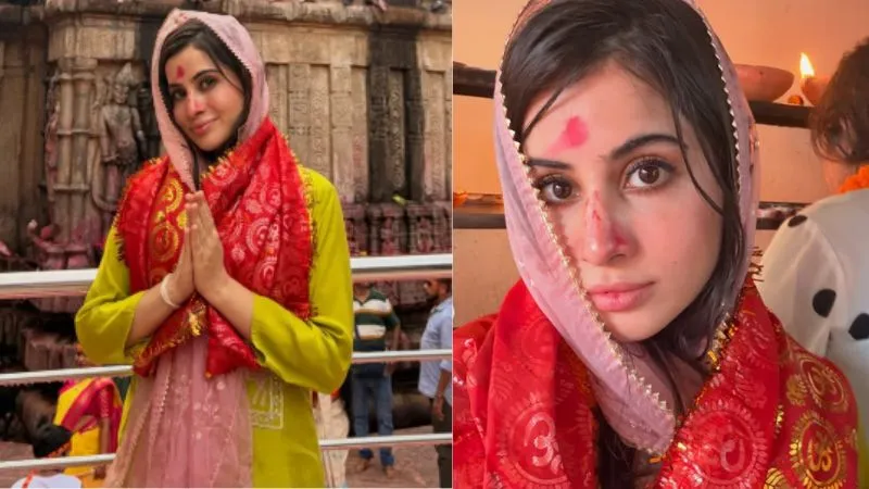 सर पर दुपट्टा, गले में चुनरी और माथे पर तिलक,  कामाख्या देवी मंदिर पहुंची उर्फी जावेद, कट्टरपंथियों को नहीं हुआ बर्दाश्त
