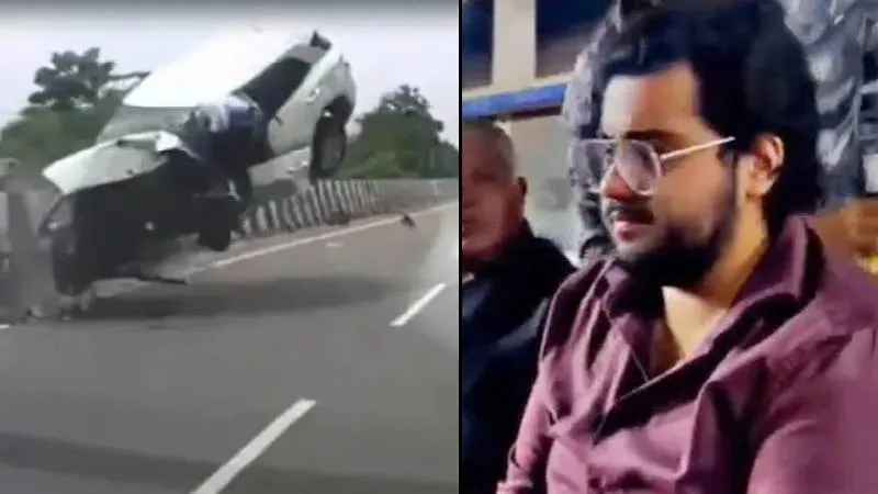 ऐसे पलटी अतीक के बेटे अबान की कार, सोशल मीडिया पर वायरल हो रहा है वीडियो